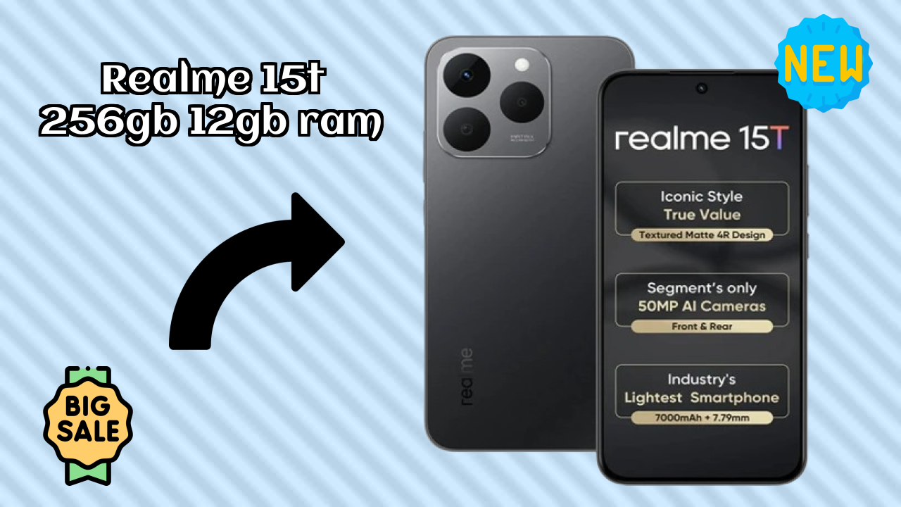 Realme 15T 256GB 12GB RAM बैटरी लाइफ: 7000 MAh चार्जिंग टाइम
