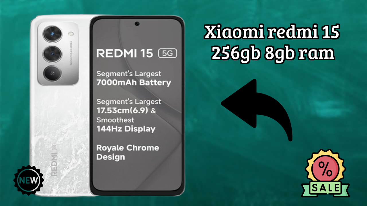 Xiaomi Redmi 15 256GB 8GB RAM बैटरी लाइफ: 7000 MAh चार्जिंग स्पीड
